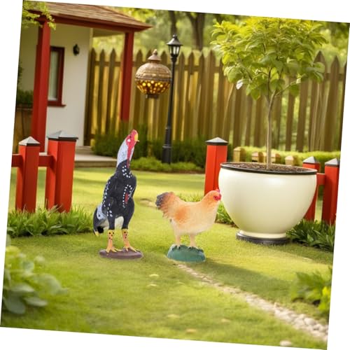 SOPOTUTU 2 Stück Teiliges Miniatur Bauernhof Huhn und Hahn Figuren Realistische Robuste Tiermodelle Farbenfrohe Farmtiere zum Lernen für Garten und Wohnraumdeko SOPOTUTU 2 Stück Teiliges Miniatur Bauernhof Huhn und Hahn Figuren Realistische Robuste Tiermodelle Farbenfrohe Farmtiere zum Lernen für Garten und Wohnraumdeko von SOPOTUTU