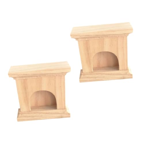 SOPOTUTU 2stücke Miniatur Kamin Dekoration Holz Kamin Spielzeug Für Puppenhaus Kreatives Und Dekoratives Design Für Zuhause Hochwertige Handwerkskunst Robust Und Ansprechend von SOPOTUTU