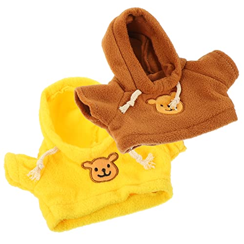 SOPOTUTU 2 Stück Teiliges Puppenkleidung für Süße Outfits Dekorative Kleidung für Plüschtiere Accessoires für Stofftiere Gelbe und Braune Sweatshirts SOPOTUTU 2 Stück Teiliges Puppenkleidung für Süße Outfits Dekorative Kleidung für Plüschtiere Accessoires für Stofftiere Gelbe und Braune Sweatshirts von SOPOTUTU