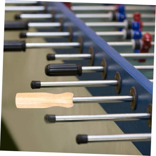 SOPOTUTU 2 Stück Teiliges Tischkicker Griffe aus Massivem Holz Langlebige Fußball Tischgriffe für Einfachen Austausch Ergonomische Holzgriffe für Verbesserte Kontrolle bei von SOPOTUTU