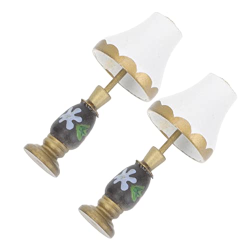 SOPOTUTU 2 Stück Tischlampen Dekorative Möbelornamente für Puppenhaus Mini Lampe für DIY Puppenhaus Zubehör Wohnzimmer Schlafzimmer Sicheres und Einzigartiges Design SOPOTUTU 2 Stück Tischlampen Dekorative Möbelornamente für Puppenhaus Mini Lampe für DIY Puppenhaus Zubehör Wohnzimmer Schlafzimmer Sicheres und Einzigartiges Design von SOPOTUTU