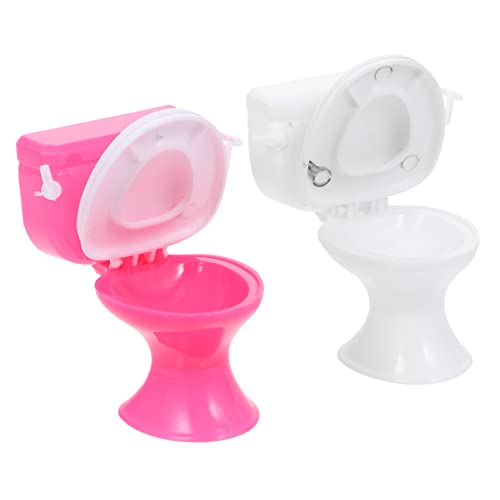 SOPOTUTU 2 Stück Toilette für Realistisches Simulationsspielzeug Kreativität und Rollenspielen für Hause und Unterwegs SOPOTUTU 2 Stück Toilette für Realistisches Simulationsspielzeug Kreativität und Rollenspielen für Hause und Unterwegs von SOPOTUTU