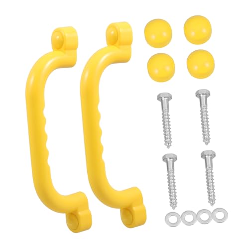 SOPOTUTU 2 Stück rutschfeste Sicherheitsgriffe für Spielplatz Outdoor Klettergerüst Haltegriffe Gelb Robust Bruchsicher Leicht für Schaukel und Kletterrahmen SOPOTUTU 2 Stück rutschfeste Sicherheitsgriffe für Spielplatz Outdoor Klettergerüst Haltegriffe Gelb Robust Bruchsicher Leicht für Schaukel und Kletterrahmen von SOPOTUTU