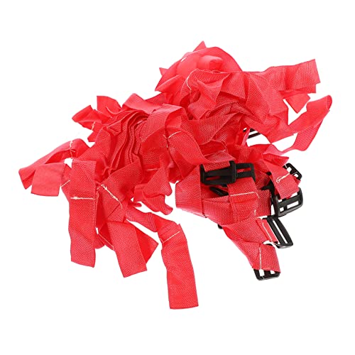 SOPOTUTU 20 Stück Gedrehte Auto Zugseile Scooter Auto Scooter Outdoor Auto Seil Auto Abschleppseil Schwankendes Auto Abschleppseil Zugseil Für Roller Abschleppgurt Rotes von SOPOTUTU