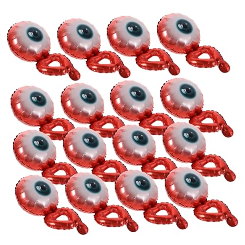 SOPOTUTU 20 Stück Halloween Luftballons mit Aufblasbarem Augen Handgelenk Aluminiumfolie Tragbar und Leicht Kreative Partydekoration für Halloween Fest und SOPOTUTU 20 Stück Halloween Luftballons mit Aufblasbarem Augen Handgelenk Aluminiumfolie Tragbar und Leicht Kreative Partydekoration für Halloween Fest und von SOPOTUTU