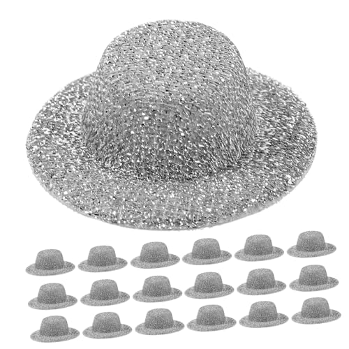 SOPOTUTU 20 Stück Jazz Hüte für DIY Puppenaccessoires Dekorative Hüte für Partys und Puppenstuben Langlebig und Leicht Silberne Miniaturhüte für Kreative Bastelprojekte SOPOTUTU 20 Stück Jazz Hüte für DIY Puppenaccessoires Dekorative Hüte für Partys und Puppenstuben Langlebig und Leicht Silberne Miniaturhüte für Kreative Bastelprojekte von SOPOTUTU