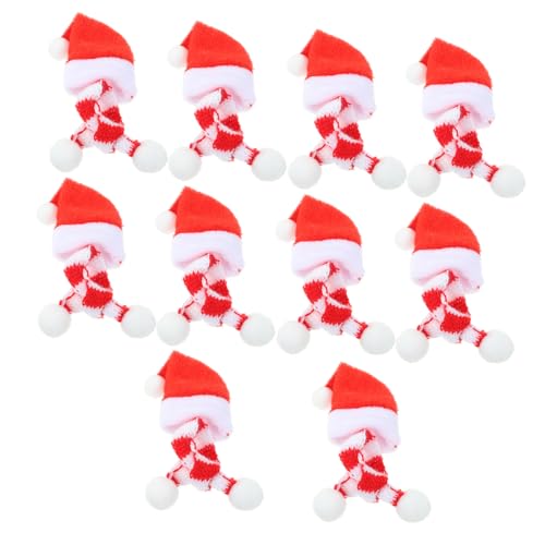SOPOTUTU 20 Stück Mini Weihnachtsmütze Schal Weihnachtsdekor Mini Weihnachtsdekorationen Puppenzubehör Weihnachtsschmuck Material Puppe Weihnachtsmützen Festliche SOPOTUTU 20 Stück Mini Weihnachtsmütze Schal Weihnachtsdekor Mini Weihnachtsdekorationen Puppenzubehör Weihnachtsschmuck Material Puppe Weihnachtsmützen Festliche von SOPOTUTU