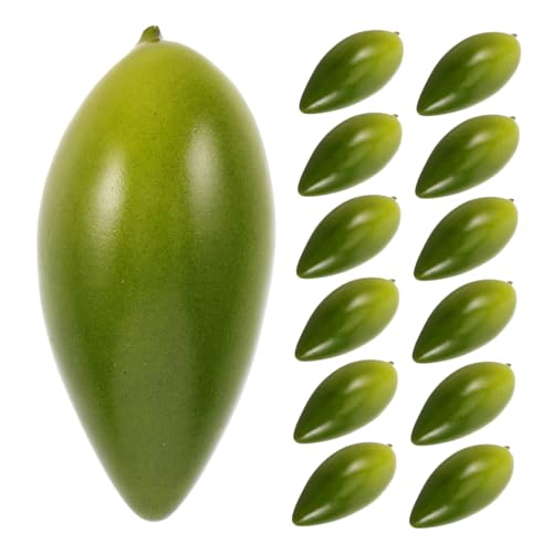 SOPOTUTU 20 Stück Olivenimitat Künstliche Obstornamente Künstliche Olivenmodelle Olive Dekorationen Modelle Mit Olivenornamenten Künstliche Früchte Green Hochdruck-polyethylen von SOPOTUTU