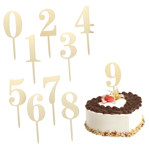 SOPOTUTU 20 Stück Teiliges Acryl Zahl Cake Topper Große Goldene Zahlen Je Langlebige Tortendeko für Geburtstag Vielseitig Einsetzbar als Cupcake Dekoration SOPOTUTU 20 Stück Teiliges Acryl Zahl Cake Topper Große Goldene Zahlen Je Langlebige Tortendeko für Geburtstag Vielseitig Einsetzbar als Cupcake Dekoration von SOPOTUTU