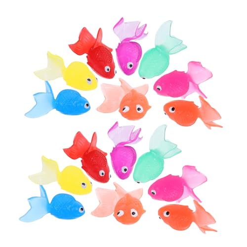 SOPOTUTU 20 Stück Teiliges Aquarium Dekorationsset mit Realistischen Schwimmenden Plastik goldfischen aus Umweltfreundlichem TPR Material Bunte Künstliche Fische für Fischbecken und SOPOTUTU 20 Stück Teiliges Aquarium Dekorationsset mit Realistischen Schwimmenden Plastik goldfischen aus Umweltfreundlichem TPR Material Bunte Künstliche Fische für Fischbecken und von SOPOTUTU