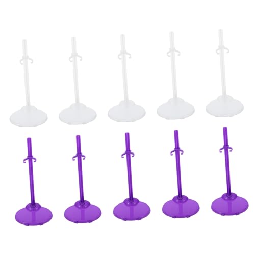 SOPOTUTU 20 Stück Teiliges Kunststoff Transparente und Violette Doll Support Halter Stabile Puppenhalterung für Display Robust Kratzfest Geeignet für Verschiedene Puppenarten SOPOTUTU 20 Stück Teiliges Kunststoff Transparente und Violette Doll Support Halter Stabile Puppenhalterung für Display Robust Kratzfest Geeignet für Verschiedene Puppenarten von SOPOTUTU