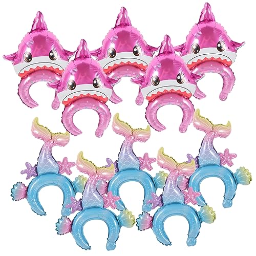 SOPOTUTU 20 Stück Teiliges Mermaid Shark Kopfbänder Dekorative Haarreifen aus Aluminiumfolie für Kindergeburtstagsfeiern Strandpartys und Fotoshootings Farbmix Pastell SOPOTUTU 20 Stück Teiliges Mermaid Shark Kopfbänder Dekorative Haarreifen aus Aluminiumfolie für Kindergeburtstagsfeiern Strandpartys und Fotoshootings Farbmix Pastell von SOPOTUTU