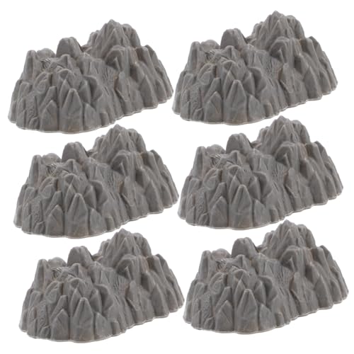 SOPOTUTU 20 Stück Teiliges Mini Felsenmodell Kunststoff Graue Mini Landschaftsdekoration Realistische Miniatur Berglandschaft Ornamente für Garten und DIY SOPOTUTU 20 Stück Teiliges Mini Felsenmodell Kunststoff Graue Mini Landschaftsdekoration Realistische Miniatur Berglandschaft Ornamente für Garten und DIY von SOPOTUTU