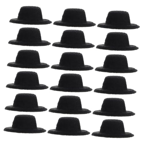 SOPOTUTU 20 Stück Teiliges Miniatur Puppenhüte Schwarz Formelle Filzhüte Puppenzubehör für DIY Bastelprojekte Puppenhaus Dress Up Accessoires Mädchen SOPOTUTU 20 Stück Teiliges Miniatur Puppenhüte Schwarz Formelle Filzhüte Puppenzubehör für DIY Bastelprojekte Puppenhaus Dress Up Accessoires Mädchen von SOPOTUTU