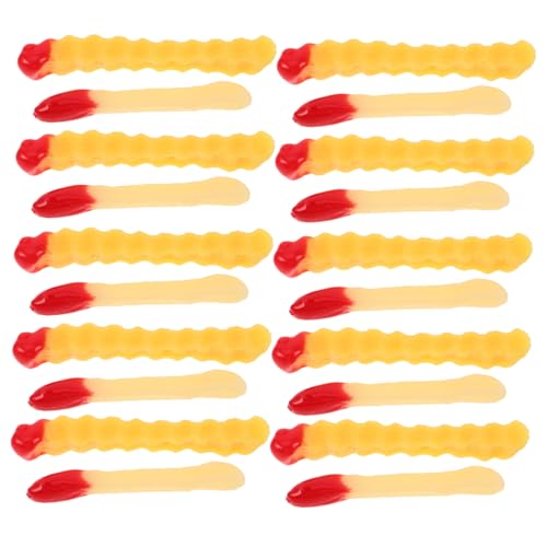 SOPOTUTU 20 Stück Teiliges Realistisches Pommes Frites Muster mit Tomatensauce Künstliche Lebensmittelmodelle für Pädagogisches Dekoration und Fotorequisite für Küche und Restaurant SOPOTUTU 20 Stück Teiliges Realistisches Pommes Frites Muster mit Tomatensauce Künstliche Lebensmittelmodelle für Pädagogisches Dekoration und Fotorequisite für Küche und Restaurant von SOPOTUTU