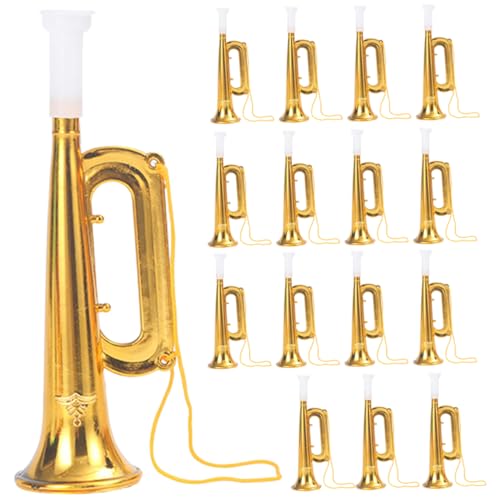 SOPOTUTU 20 Stück Trompeten Musikspielzeug Musikinstrumente Für Kleinkinder Lebensechte Kleine Trompeten Lernspielzeug Kleinkinder Instrumentenspielzeug Trompetengeschenke von SOPOTUTU