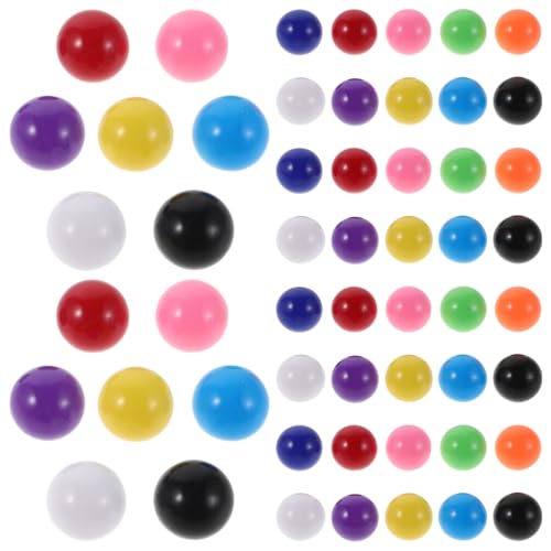 SOPOTUTU 200 Stück Bunte Spielkugeln Langlebige Kunststoff-Kugeln als Ersatz für Chinesisches Dame-Spiel und Murmelbahn Vielseitig für Matheunterricht Zählen Sortieren und Lernspiele von SOPOTUTU