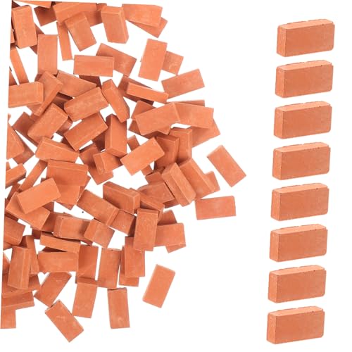 SOPOTUTU 200 Stück Maßstab Realistische Mini Backsteine für DIY Puppenhaus Mikro Landschaftsdeko Leicht Kompakt für Sandtisch und Architekturmodelle SOPOTUTU 200 Stück Maßstab Realistische Mini Backsteine für DIY Puppenhaus Mikro Landschaftsdeko Leicht Kompakt für Sandtisch und Architekturmodelle von SOPOTUTU