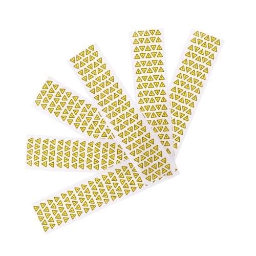 SOPOTUTU 200 Stück Sicherer Warnaufkleber Sicherheitswarnaufkleber Sicherheitswarnzeichen Hochspannungs-Warnzeichen Anti-Elektroschocks Aufkleber elektrische Warnschilder PVC Yellow von SOPOTUTU