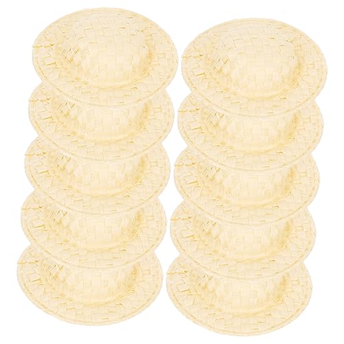 SOPOTUTU 20Stücke Hüte Aus Papier Gewebte DIY Hüte Für Puppen Bastelaccessoires Foto Requisiten Partydeko Langlebig Und Sicher Für Kreative Projekte von SOPOTUTU
