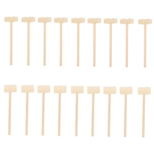 SOPOTUTU 20Stücke Mini Holz Hammer für Klopfspiels mit Ergonomischem Design für DIY Projekte und Muscheln Knacken aus Hochwertigem Holz Kompakte und Leicht SOPOTUTU 20Stücke Mini Holz Hammer für Klopfspiels mit Ergonomischem Design für DIY Projekte und Muscheln Knacken aus Hochwertigem Holz Kompakte und Leicht von SOPOTUTU
