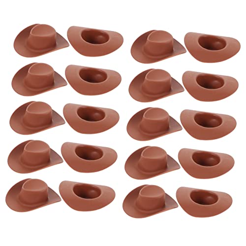 SOPOTUTU 20Stücke Miniatur Cowboyhüte aus Kunststoff Puppenhüte für Kreative Kostümaccessoires Perfektes für Miniaturszenen und Puppenhaus Dekoration SOPOTUTU 20Stücke Miniatur Cowboyhüte aus Kunststoff Puppenhüte für Kreative Kostümaccessoires Perfektes für Miniaturszenen und Puppenhaus Dekoration von SOPOTUTU