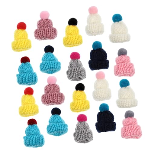 SOPOTUTU 20Stücke Strickmützen Für Puppen Tragenresistente Wollgarnhüte Dekorative Handwerksaccessoires Bunten Farben Für DIY Bastelprojekte Und SOPOTUTU 20Stücke Strickmützen Für Puppen Tragenresistente Wollgarnhüte Dekorative Handwerksaccessoires Bunten Farben Für DIY Bastelprojekte Und von SOPOTUTU