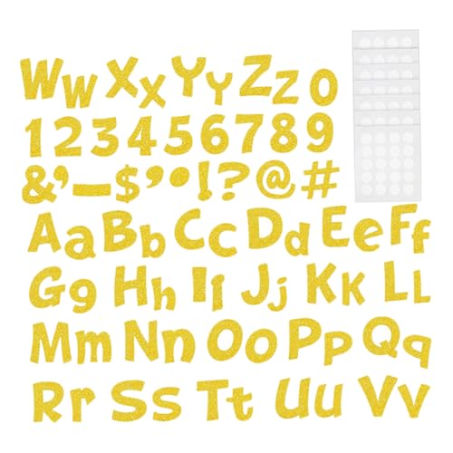 SOPOTUTU 216 Stück Teiliges Glitzer Alphabet Papier Dekorative Buchstaben für Bulletin Boards DIY Basteln Scrapbooking Kreative Wanddekoration für Klassenzimmer Zuhause und Partys von SOPOTUTU