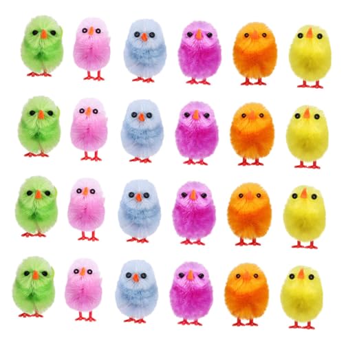 SOPOTUTU 24 Stück Flauschige Küken Plüschige Osterdeko Mini Küken Figuren für Kreative Bastelprojekte und Partybedarf für Ostern und Dekorationen SOPOTUTU 24 Stück Flauschige Küken Plüschige Osterdeko Mini Küken Figuren für Kreative Bastelprojekte und Partybedarf für Ostern und Dekorationen von SOPOTUTU