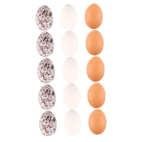 SOPOTUTU 24 Stück Mini Eier Modell Eier Basteln Eierfarbe Puppenhaus DIY Mini Kinderspielzeug Dekorationen Ornamentmodelle Miniaturen Küche Essen Ei Winziges von SOPOTUTU
