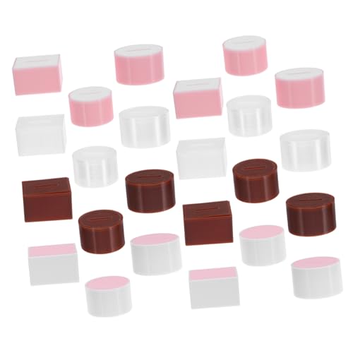 SOPOTUTU 24 Stück Teiliges Miniatur Papierbox Puppenhauszubehör Kompakt Leicht Funktional für Badezimmer und Wohnzimmer Puppenmöbel Tücherbox von SOPOTUTU