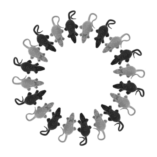 SOPOTUTU 24 Stück Teiliges Realistische Plastikmäuse für Halloween Deko Leichte Ratten Figuren Tragbare Gruselmomente für Partyspaß und Streiche Sofort Einsatzbereit Schwarz SOPOTUTU 24 Stück Teiliges Realistische Plastikmäuse für Halloween Deko Leichte Ratten Figuren Tragbare Gruselmomente für Partyspaß und Streiche Sofort Einsatzbereit Schwarz von SOPOTUTU