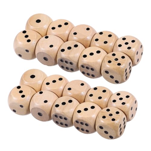 SOPOTUTU 24 Stück Teiliges Seitige Holzwürfel Natürliche Farbe Leichte Spielwürfel für Brettspiele Party und Outdoor Geeignet Praktische Tragbare Holz Würfel SOPOTUTU 24 Stück Teiliges Seitige Holzwürfel Natürliche Farbe Leichte Spielwürfel für Brettspiele Party und Outdoor Geeignet Praktische Tragbare Holz Würfel von SOPOTUTU