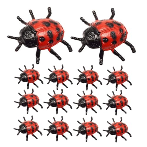 SOPOTUTU Stück Teiliges Simulation Ladybug Modell Realistische Wiederverwendbare Spielzeuge für Streiche und Dekoration für Party Events von SOPOTUTU