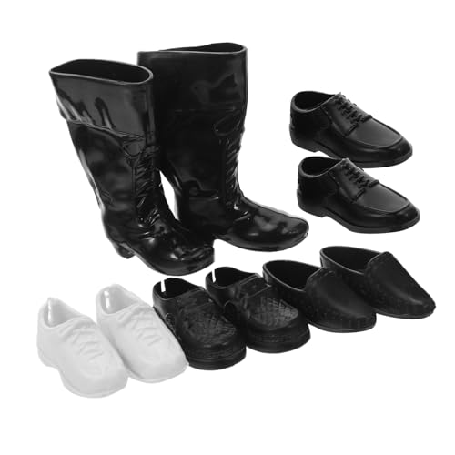 SOPOTUTU 25 Paar Miniaturschuhe: Puppenstiefel Im Maßstab 1/6 – Mini-Schuhe Zum Anziehen Für Puppenhausdekorationen Und Kostümthemen von SOPOTUTU
