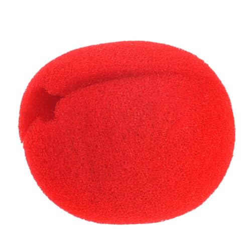 SOPOTUTU 25 Stück Teiliges Rotes Schwamm Clownnasen Lustige Requisiten für Weihnachten Halloween Kostümpartys Einfach Anzubringende Schwammnasen für Männer von SOPOTUTU