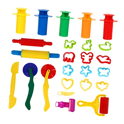 SOPOTUTU 25Stücke Teiliges DIY Tonformen Set für Knetwerkzeuge zum Gestalten und Formen für Kreative Bastelstunden Feinmotorik Sicheres SOPOTUTU 25Stücke Teiliges DIY Tonformen Set für Knetwerkzeuge zum Gestalten und Formen für Kreative Bastelstunden Feinmotorik Sicheres von SOPOTUTU
