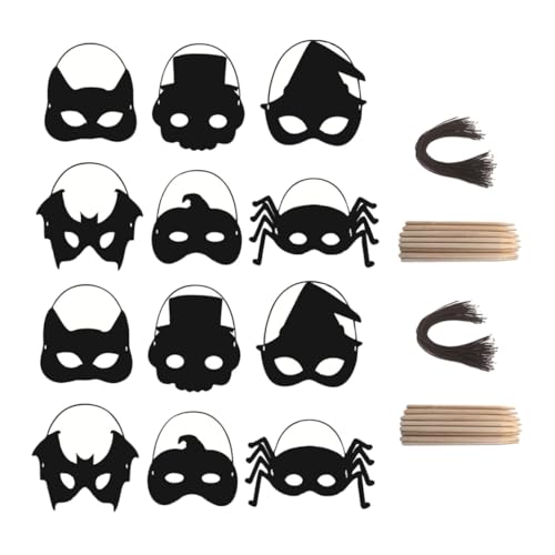 SOPOTUTU 28 Stück Teiliges Halloween Kratzpapier Masken DIY für Erwachsene Bunte Kratzmasken für Halloween Party Zubehör Kreatives Bastelspiel zur Mustergestaltung SOPOTUTU 28 Stück Teiliges Halloween Kratzpapier Masken DIY für Erwachsene Bunte Kratzmasken für Halloween Party Zubehör Kreatives Bastelspiel zur Mustergestaltung von SOPOTUTU
