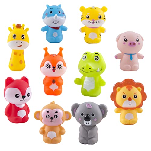 SOPOTUTU 2Sätze Fingerpuppen Für Süße Tier Fingerpuppen Aus Flexiblem Vinyl Für Rollenspiele Geschichtenerzählen Und Kreative Spiele Kleinkinder von SOPOTUTU