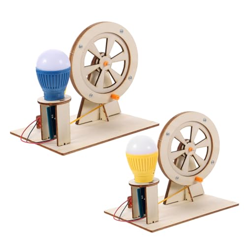 SOPOTUTU 2Sätze Handgenerator DIY Elektrogenerator für Einfacher Tragbarer Stromgenerator für Experimente und Kreative Projekte Fördert Mechanische Prinzipien von SOPOTUTU