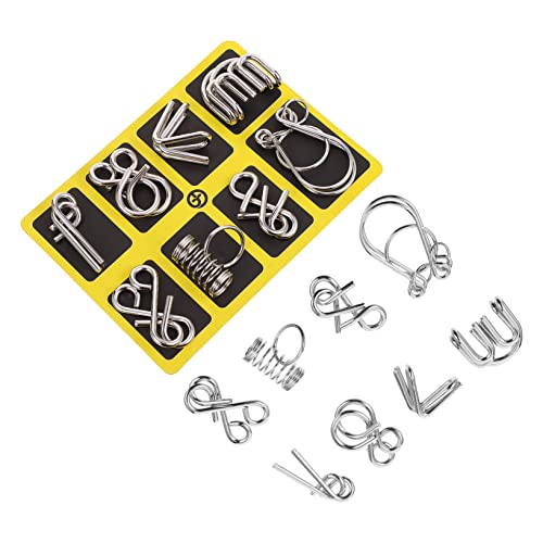 SOPOTUTU 2Sätze Intelligentes Ringrätsel Pack Lustige Metallspielzeuge für Erwachsene Herausforderndes Denkspiel für Einsatz zu Hause im Büro oder Unterwegs Fördert Logisches SOPOTUTU 2Sätze Intelligentes Ringrätsel Pack Lustige Metallspielzeuge für Erwachsene Herausforderndes Denkspiel für Einsatz zu Hause im Büro oder Unterwegs Fördert Logisches von SOPOTUTU