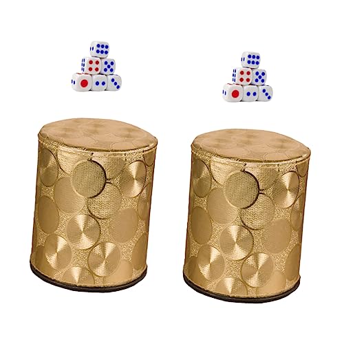 SOPOTUTU 2Sätze Würfelbecher Teiliges Rutschfestes Design für Unterhaltung Bruchsichere Würfelbox für Brettspiele für Zuhause und Partys Hochwertiges PU Material SOPOTUTU 2Sätze Würfelbecher Teiliges Rutschfestes Design für Unterhaltung Bruchsichere Würfelbox für Brettspiele für Zuhause und Partys Hochwertiges PU Material von SOPOTUTU