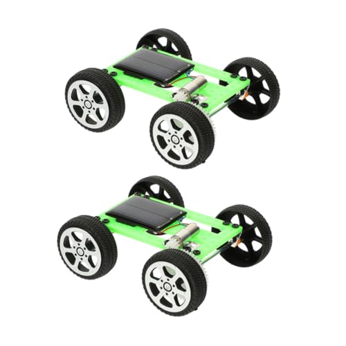 SOPOTUTU 2Stücke DIY Solar Auto Kit Für Solarantriebsautomodell Zum Basteln Lernspielzeug Für Elektromotoren Fördert Kreativität Und Umweltbewusstsein Für Drinnen Und Draußen von SOPOTUTU