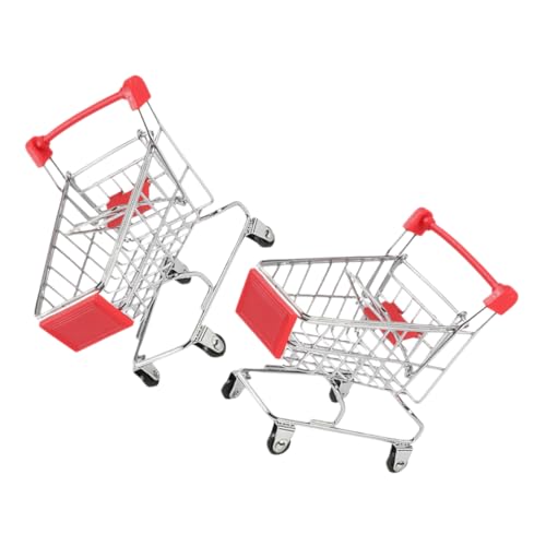 SOPOTUTU 2Stücke Einkaufswagen Kleiner Schreibtisch Trolley für Realistische Supermarktwagen zur Raumdekoration und Organisation SOPOTUTU 2Stücke Einkaufswagen Kleiner Schreibtisch Trolley für Realistische Supermarktwagen zur Raumdekoration und Organisation von SOPOTUTU
