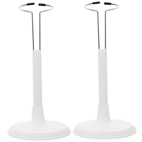 SOPOTUTU 2Stücke Kreativer Puppenständer Tragbarer Spielzeughalter für Puppen Weißes Lagerregal für Aufbewahrung und Präsentation von Puppen im Home Store von SOPOTUTU