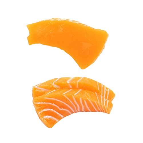 SOPOTUTU 2Stücke Künstliches Sashimi Modell Realistische Dekoration für Zuhause und Displays für Supermärkte und Veranstaltungen von SOPOTUTU