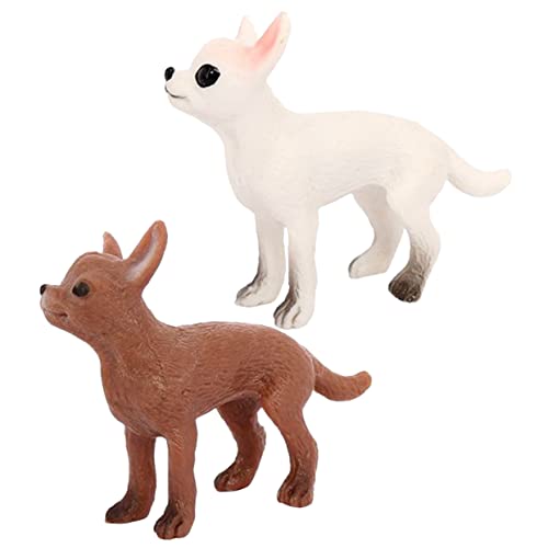 SOPOTUTU 2Stücke Mini Chihuahua Hundefiguren Realistische Dekorative Ornamente für Erwachsene Lernspielzeug oder Deko für Zuhause SOPOTUTU 2Stücke Mini Chihuahua Hundefiguren Realistische Dekorative Ornamente für Erwachsene Lernspielzeug oder Deko für Zuhause von SOPOTUTU