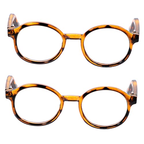 SOPOTUTU 2Stücke Puppenbrille Transparente Dekorationsbrille Für Leicht Und Bruchsicher Für Puppenoutfits Und Für Besondere Anlässe von SOPOTUTU