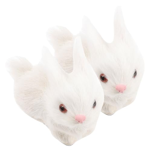 SOPOTUTU 2Stücke Realistische Pelzige Kaninchen Dekofiguren Hochwertige Simulation Hasen für Kreative Wohnraumgestaltung Garten Fotografie Weihnachts und Halloween Dekoration SOPOTUTU 2Stücke Realistische Pelzige Kaninchen Dekofiguren Hochwertige Simulation Hasen für Kreative Wohnraumgestaltung Garten Fotografie Weihnachts und Halloween Dekoration von SOPOTUTU