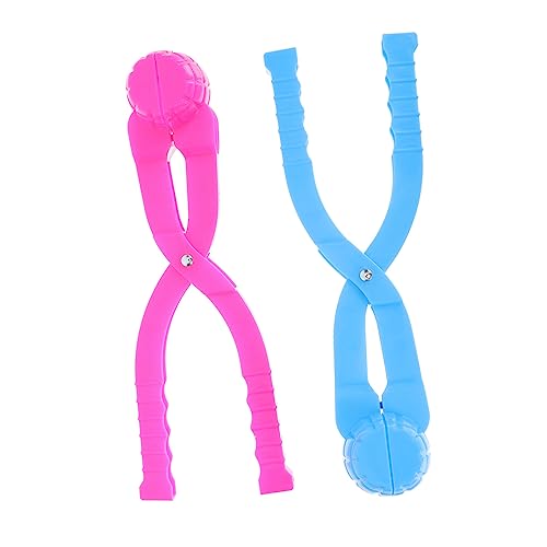 SOPOTUTU 2Stücke Schneeballklemmen Für Winter Für Schneeballschlachten Im Freien Sicheres Und Werkzeug Zum Schnellen Formen Von Schneebällen Farben Zufällig von SOPOTUTU